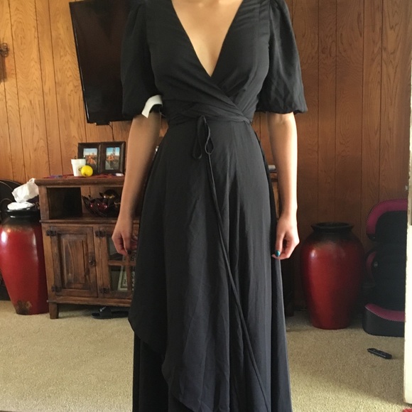 fame and partners wrap dress